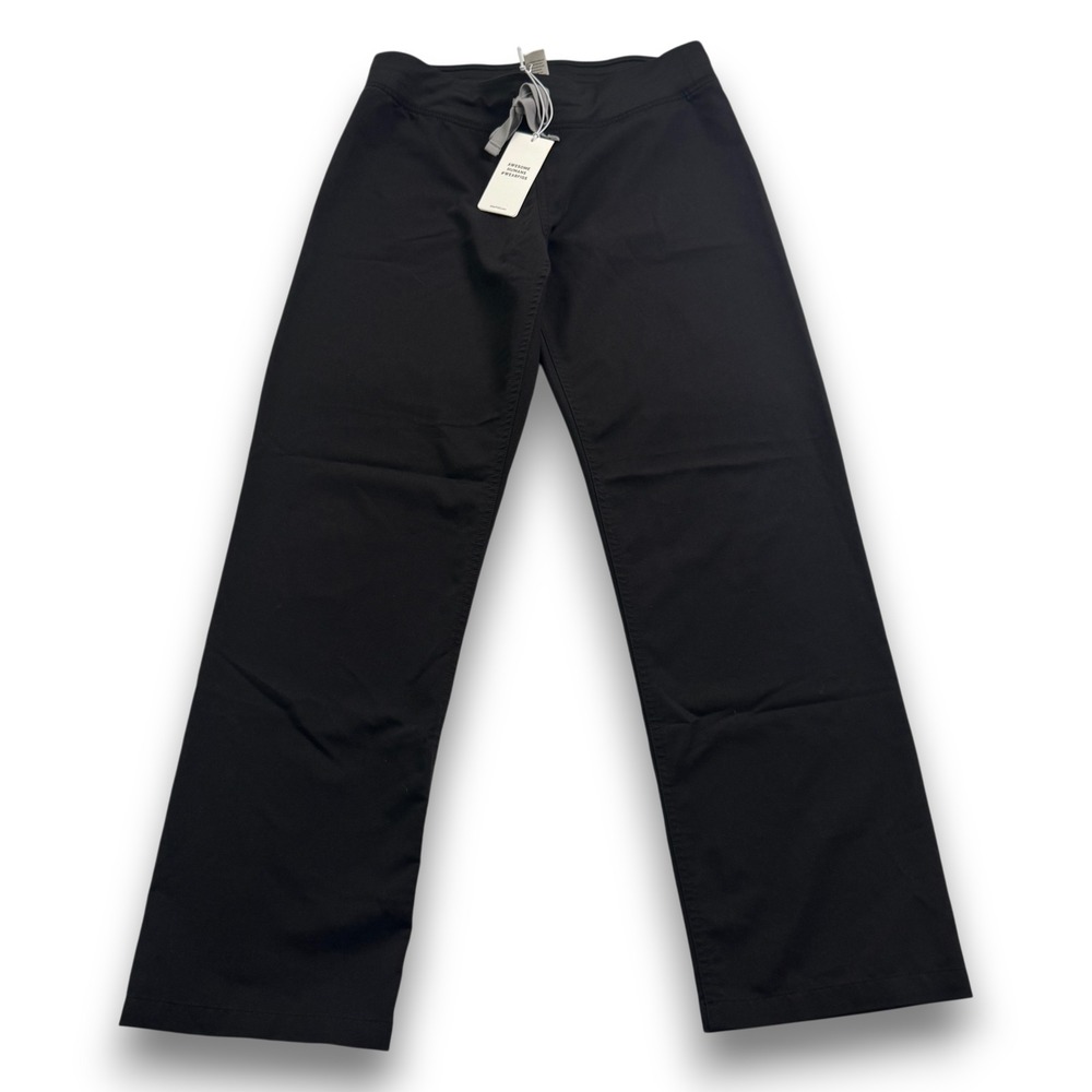 FIGS Kade Cargo Scrub Pants Womens Small Black Straight Leg Drawstring Medical